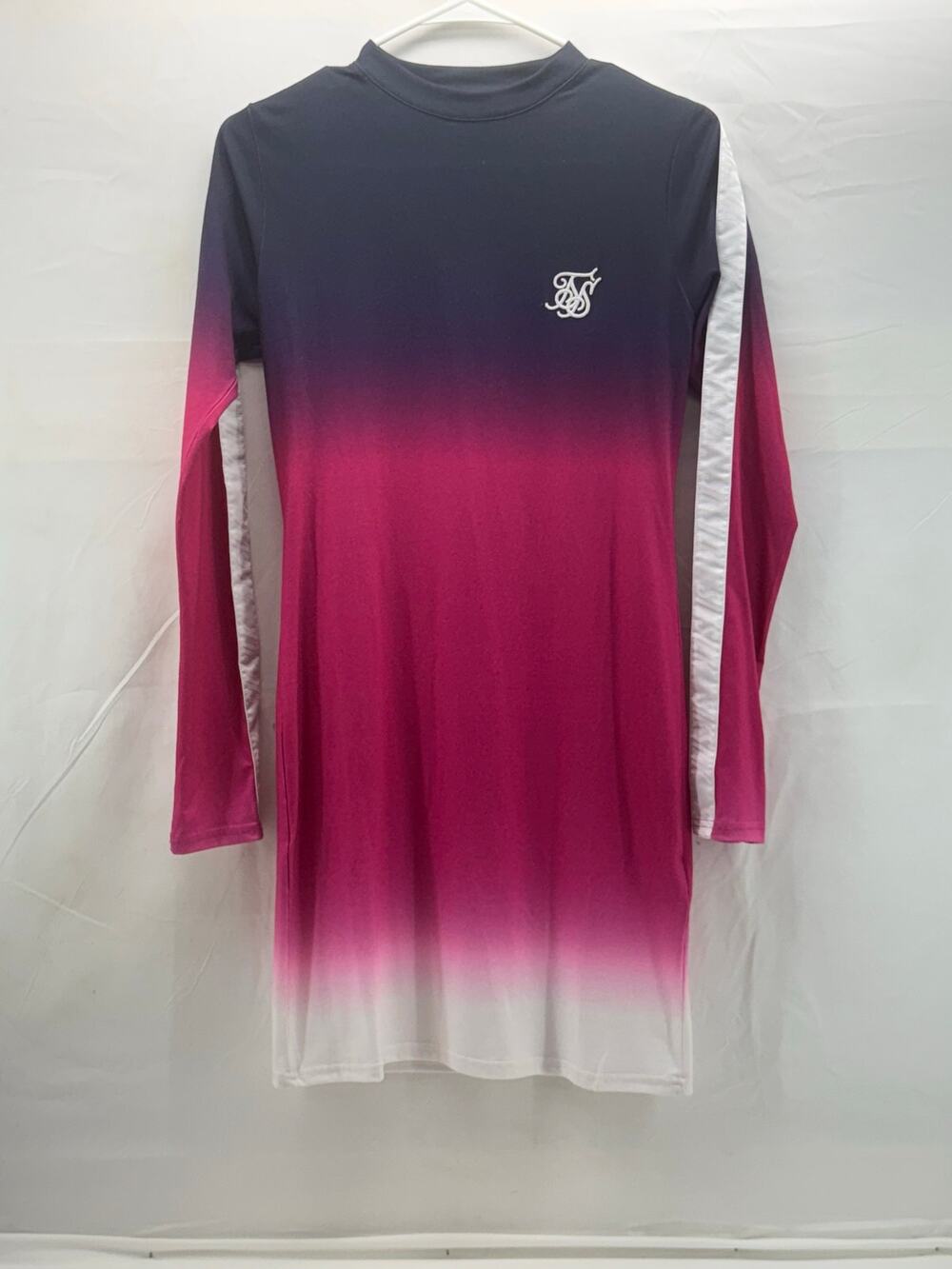 Siksilk women's long sleeve athletic shirt multi colored size 8